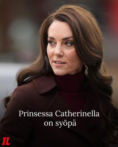 Walesin prinsessa Catherinen kerrotaan sairastavan syöpää. 

Asiasta kertovat brittimediat, kuten…