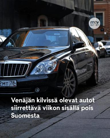 🚫🇷🇺 Venäjän rekisterikilvissä olevat autot on siirrettävä pois Suomesta ensi viikon lauantaihin eli…