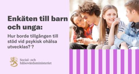 @STM_Uutiset vill höra barns och ungas åsikter om tillgången till stöd vid psykisk ohälsa och hur…