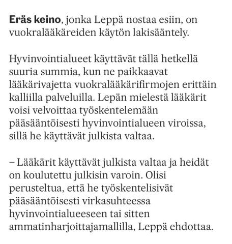 @K_Hamalainen . @STM_Uutiset voisi myös selkiyttää lääkäreiden työmarkkinoita kansallisilla…