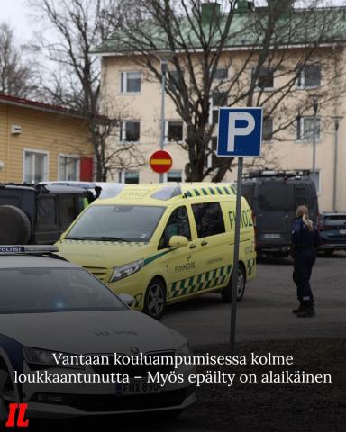 Vantaalla Viertolan koululla tapahtui tänään tiistaina aamulla ampumavälikohtaus, kertoo poliisi.⁠
⁠
Itä-Uudenmaan polii...