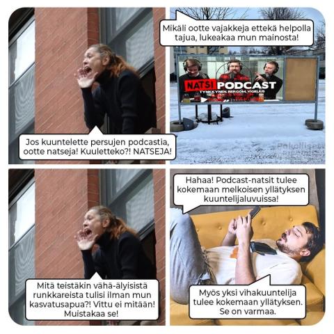 Vihakuuntelu meemitetty.

https://yle.fi/a/74-20082456
.
.
.
.
.
-------------------------------------------------------...