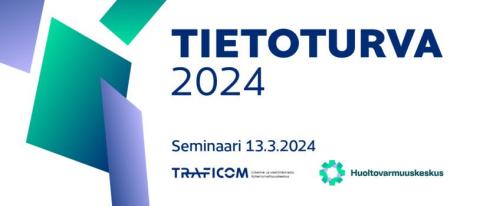 Maaliskuussa järjestetty #tietoturva2024 -seminaarimme kokosi ennätysyleisön. Seminaari kokosi yli 3000 kyberturvallisuuden tulevaisuudesta ja -uhkista kiinnostunutta. Tapahtuman järjestivät @Traficom