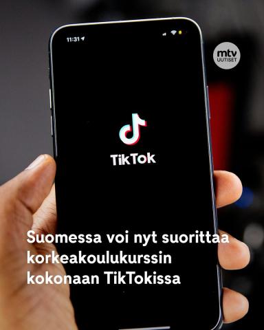 👀📲 Suomessa voi nyt suorittaa opintopisteitä kerryttävän korkeakoulukurssin TikTokissa. Ammattikorkeakoulu Haaga-Helia sanoo kurssin olevan ensimmäinen täysin TikTokissa suoritettava korkeakoulukurs