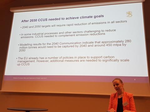 @EleonooraE from @TEM_uutiset describes the view of the Finnish government on CCUS.