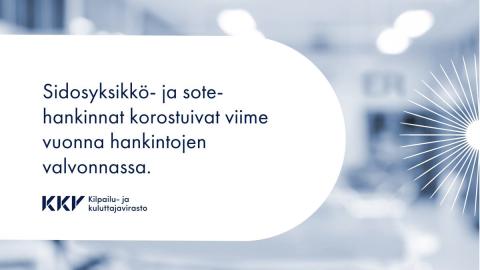 Julkisten hankintojen valvonnan toimintavuoden 2023 raportti on julkaistu. Toimialoista valvonnassa korostuivat aiempien vuosien tapaan sosiaali- ja terveysalan hankinnat. Lue lisää: 🔗