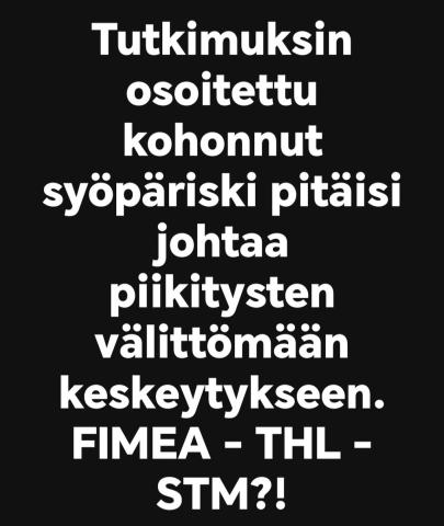 Teidän on aika toimia @Fimea @THLorg @STM_Uutiset