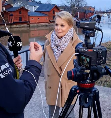 Kun koko Suomi herää kauniiseen Vappuaamuun niin samaan aikaan Blåvita rösta Katri Helena valmistautuu 4.5.2024 Tukholma...
