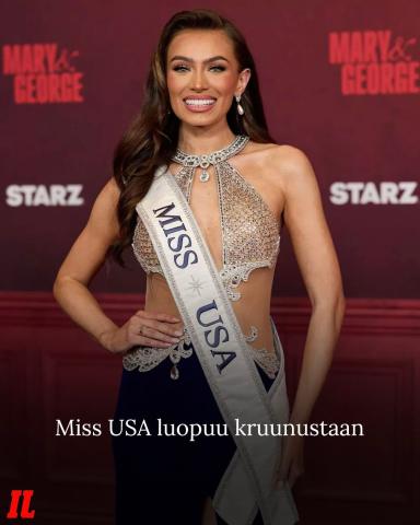 Tuore Miss USA Noelia Voigt, 24, ilmoittaa luopuvansa kruunustaan. Voigt kertoo Instagram-päivityksessään, että hän on p...