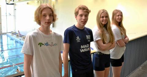 Nurmijärven Uinnin nuoret uimarit kertovat, miten karistivat kilpailujännityksen