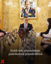 Tasavallan presidentti Alexander Stubb osallistui ensimmäiseen presidentin esittelyyn. Esittely…