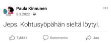 Naistenpäivän uutiset 2 vuotta sitten. Leikkaus Kuopiossa, tulehdus ja viikko Novassa, odotusta jatkosta ja tsädää: diagnoosi oli ollut väärä, syöpää ei ollut, ei ollut koskaan ollutkaan. Onneksi en o