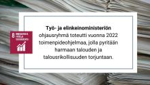 Harmaan talouden ja talousrikollisuuden torjuntatyöllä edistetään mm. yritysten välistä tervettä…