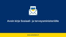Ukrainalaisten yhdistys Suomessa: “Avoin kirje Sosiaali- ja terveysministeriölle"  @UkrAssocInFinn …
