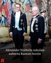 Presidentti Alexander Stubb teki tiistaina yllättävän paljastuksen sukujuuristaan Kuninkaanlinnan juhlaillallisella. Puh...