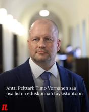 Perussuomalainen kansanedustaja Timo Vornanen on epäiltynä henkeen ja terveyteen kohdistuneesta rikoksesta. Ammuskeluväl...