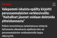 Naurettavaa ulinaa. Hupi-Sebu väittää (sic!) että joku halusi poistaa hänet baarista. Tästä Suomen "uutiset" "uutisoi" isosti. Tuosta toisesta poistamisesta (kuvassa 2) persunatsit ovatkin olleet kovi