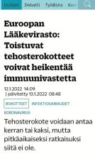 @Malcomgoes66 @mrsflower70 @STM_Uutiset Ei taida meillä kummallakaan olla paljoa luottoa THL:ään, tosin eri syistä.