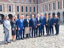 Digital frontrunner EU 🇪🇺 countries convened in a D9+ meeting in Dublin 🇮���� today. Coherent regulation, #AIAct sandboxes⛱️ and the next Commission term on the agenda. Thanks for great hosting and
