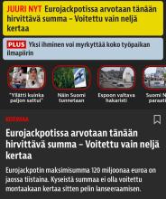 Jollain huominen vapaa niin laittoi uutiset jo ulos tänään? @iltalehti_fi
