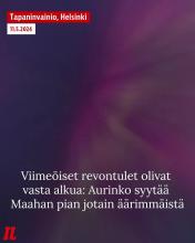 Viime yönä maapallon taivaan valaisivat hurjana leimuavat revontulet. ⁠
⁠
Ensi yönä jatkuva aurinkomyrsky jatkaa eilistä...